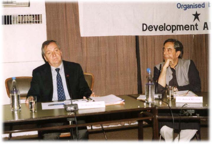Mr. Klaus Topfer at the public debate on Global Warming